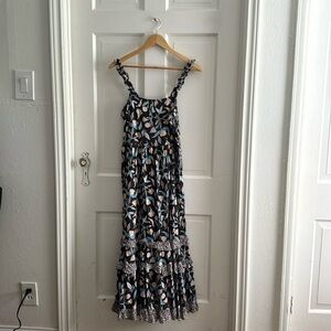 Universal Thread Ruffle Tiered Floral Maxi - Medium